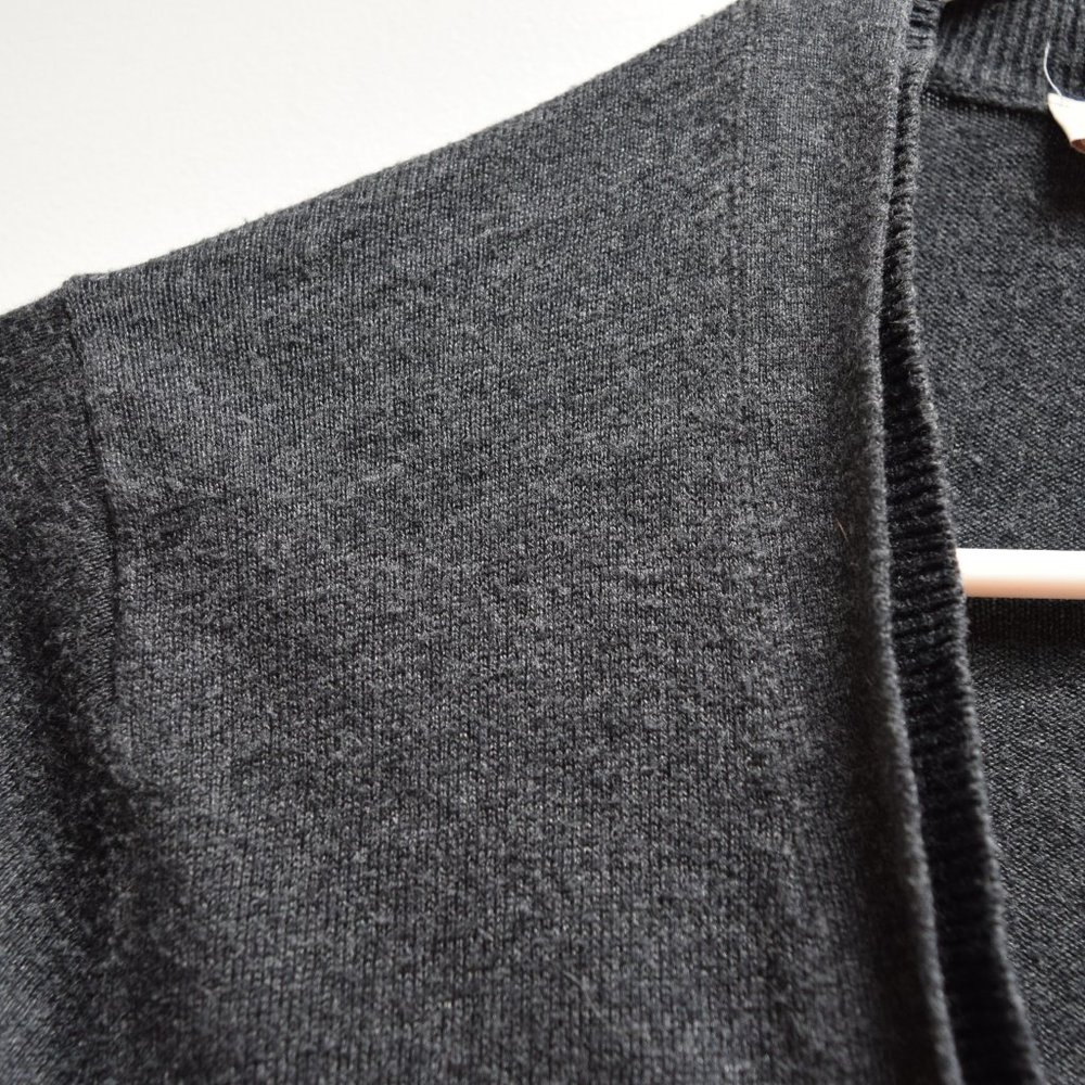 Loft Charcoal Cardigan with Pockets in Women's S - Picture 3 of 9